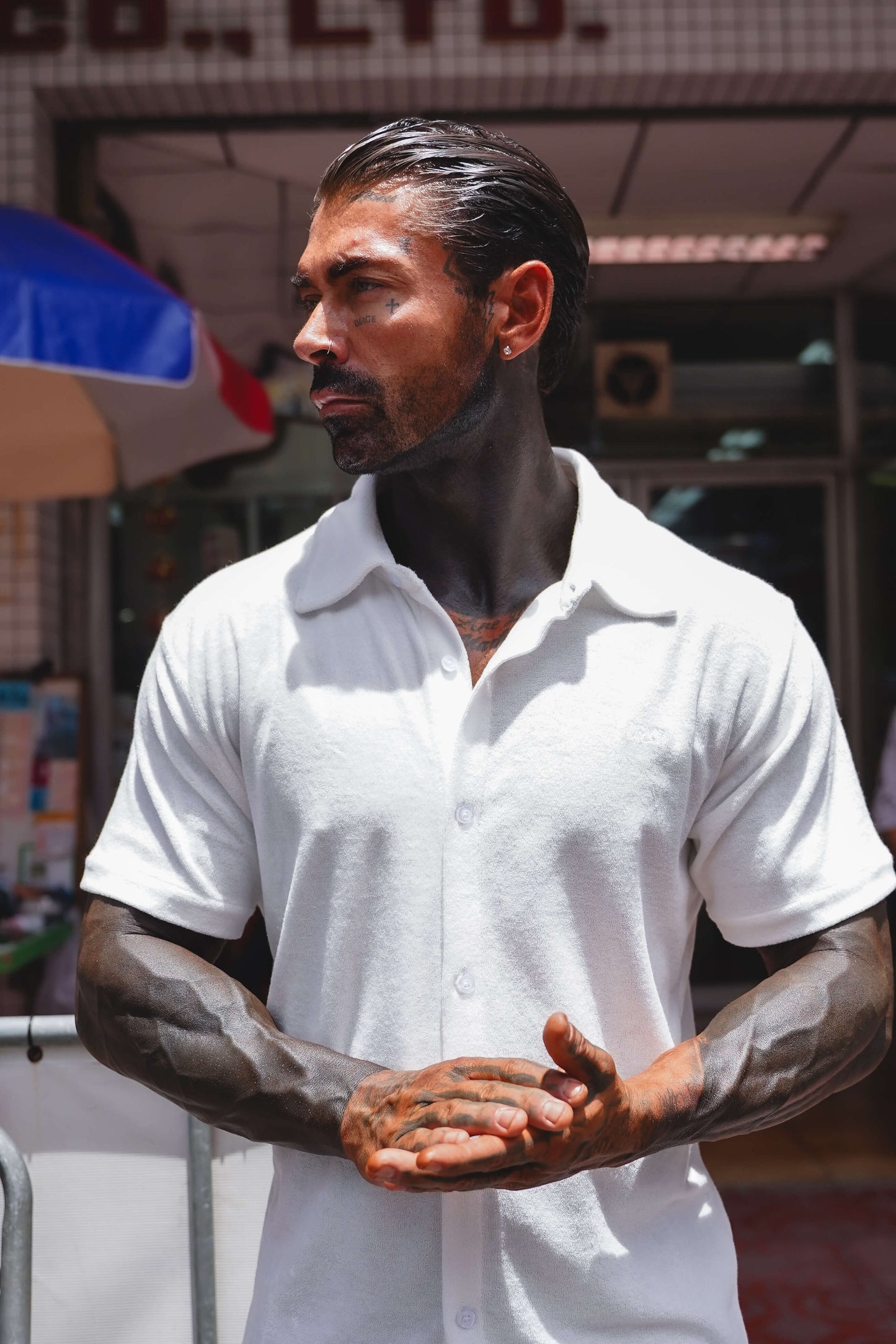 THE MALIBU TOWELING SHIRT - MUSCLE FIT ( PRE-ORDER)